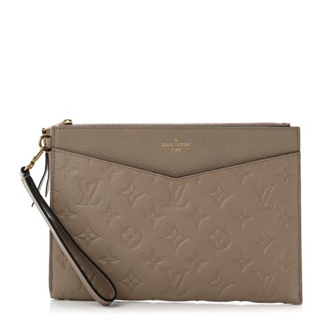 LOUIS VUITTON Empreinte Pochette Melanie MM Tourterelle 